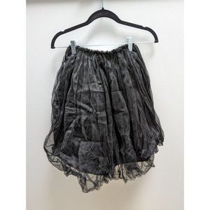 Flofallzique Black Midi Tulle Skirt